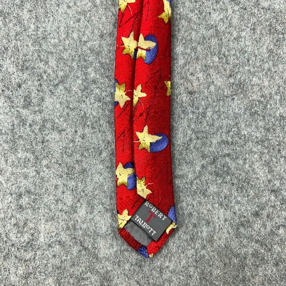 Robert Talbott Tie Red Blueberry Print 100% Silk Best of Class Nordstrom USA VTG - Picture 8 of 9